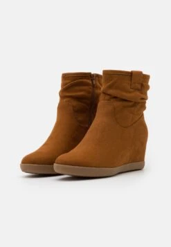 Anna Field Winter Boot - Enkellaarsjes Met Sleehak - Cognac -Anna Field Winkel 041703c38fe14e818aaaefef48ae5697