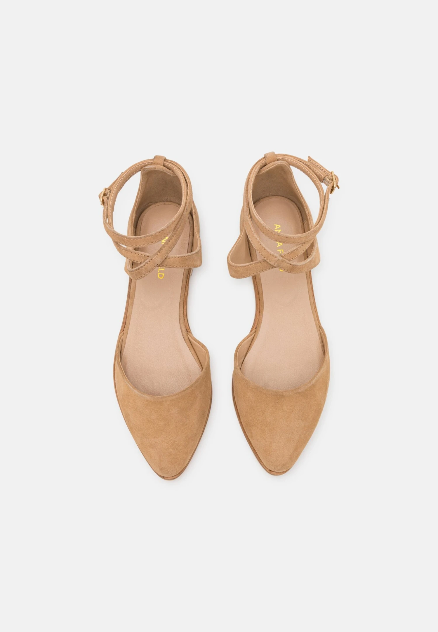 Anna Field Leather- Ballerina'S Met Enkelbandjes - Beige 8 Anna Field Leather- Ballerina'S Met Enkelbandjes - Beige - Afbeelding 6