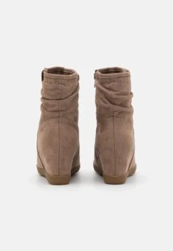 Anna Field Winter Boot - Enkellaarsjes Met Sleehak - Taupe -Anna Field Winkel 25a4365dbe694dfe88552a3563bd424c