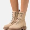Anna Field Leather - Enkellaarsjes Met Plateauzool - Beige -Anna Field Winkel 25b299f288444c0db629a992584e9c19