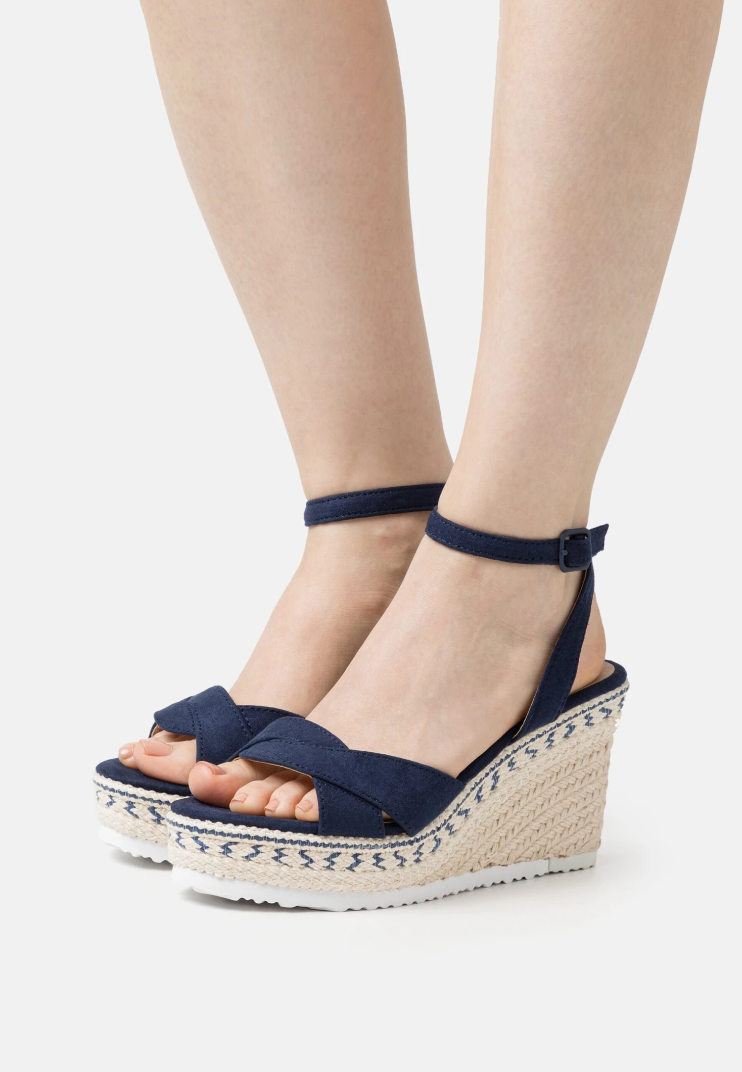 Anna Field Sandalen Met Sleehak - Dark Blue 3 Anna Field Sandalen Met Sleehak - Dark Blue