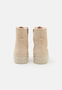 Anna Field Leather- Enkellaarsjes Met Plateauzool - Beige -Anna Field Winkel 2f254760887845098a0ad9d2871904a7