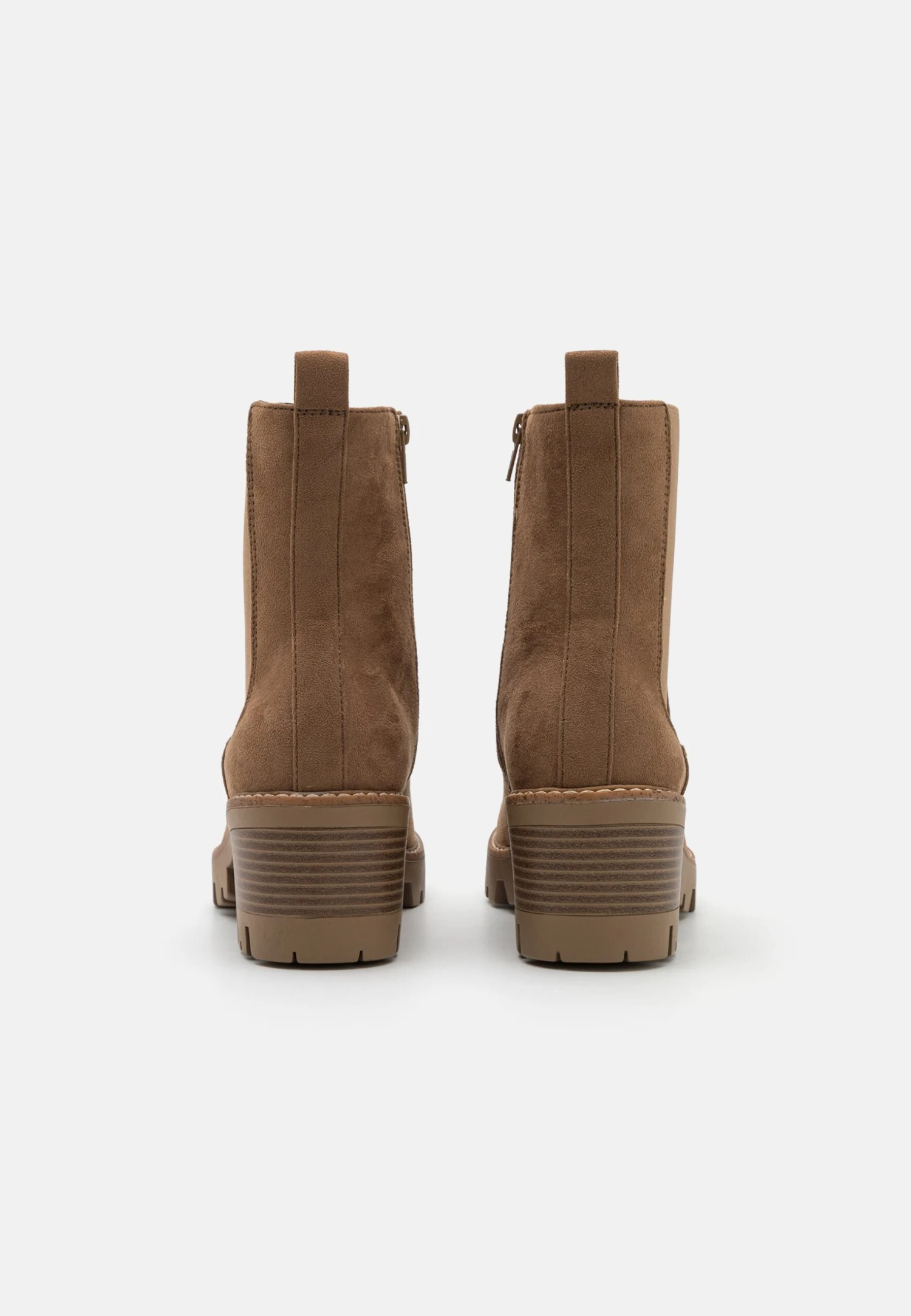 Anna Field Enkellaarsjes Met Plateauzool - Taupe 6 Anna Field Enkellaarsjes Met Plateauzool - Taupe - Afbeelding 4