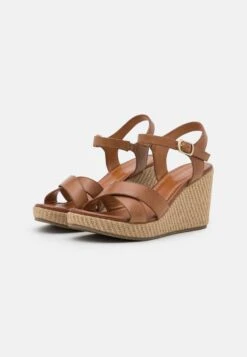 Anna Field Leather - Sandalen Met Hoge Hak - Cognac -Anna Field Winkel 3d59ad01327245a2bf06783050811a76