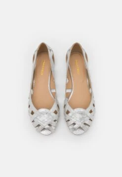 Anna Field Leather - Peeptoe Ballerina'S - Silver -Anna Field Winkel 41d293fcbba948eb9fa8525a5ce0060d
