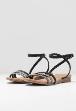 Anna Field Sandalen - Black/Silver -Anna Field Winkel 4cbe477375bf4918b1884379bad2b032