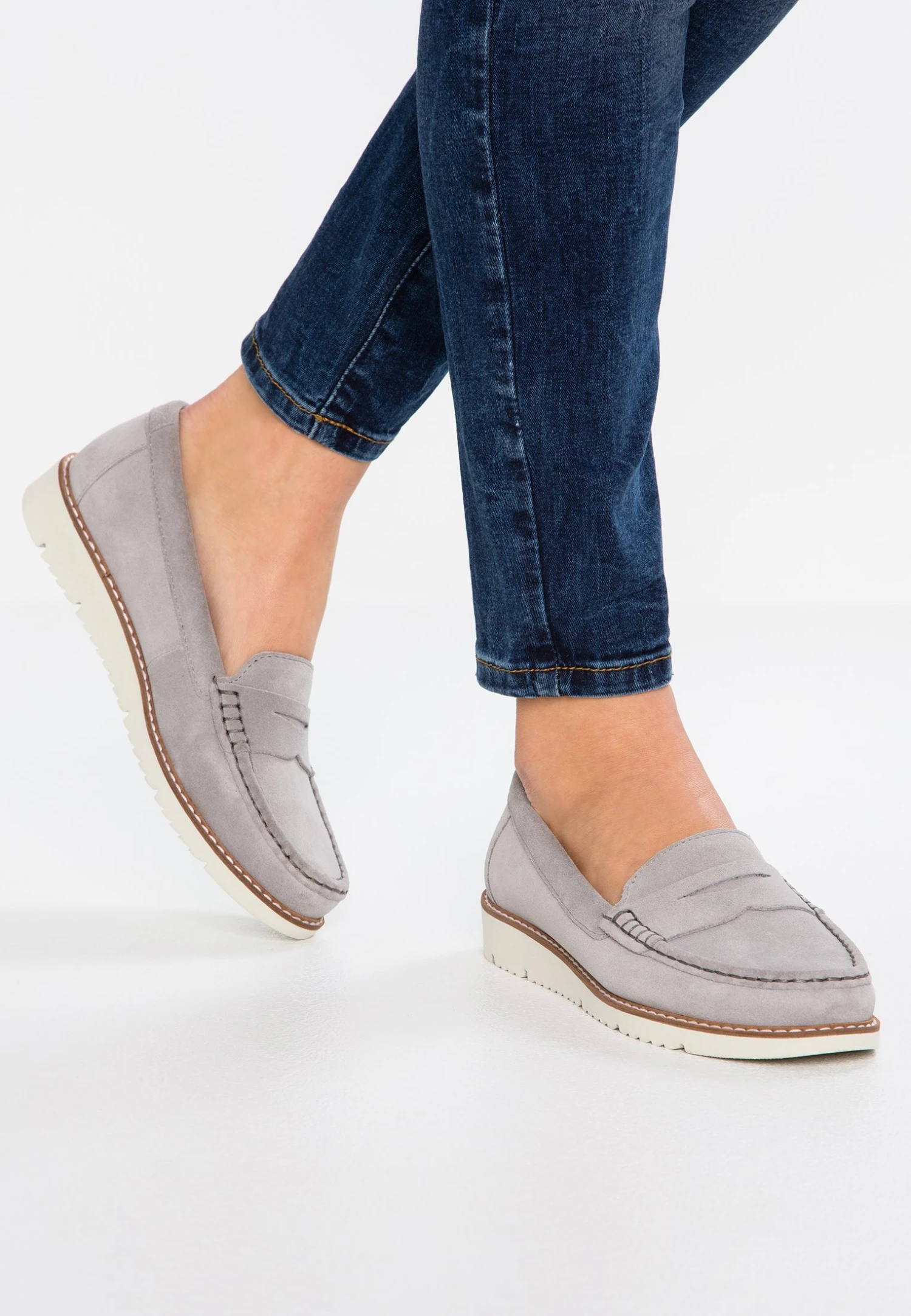 Anna Field Comfort Leather - Instappers - Grey 3 Anna Field Comfort Leather - Instappers - Grey
