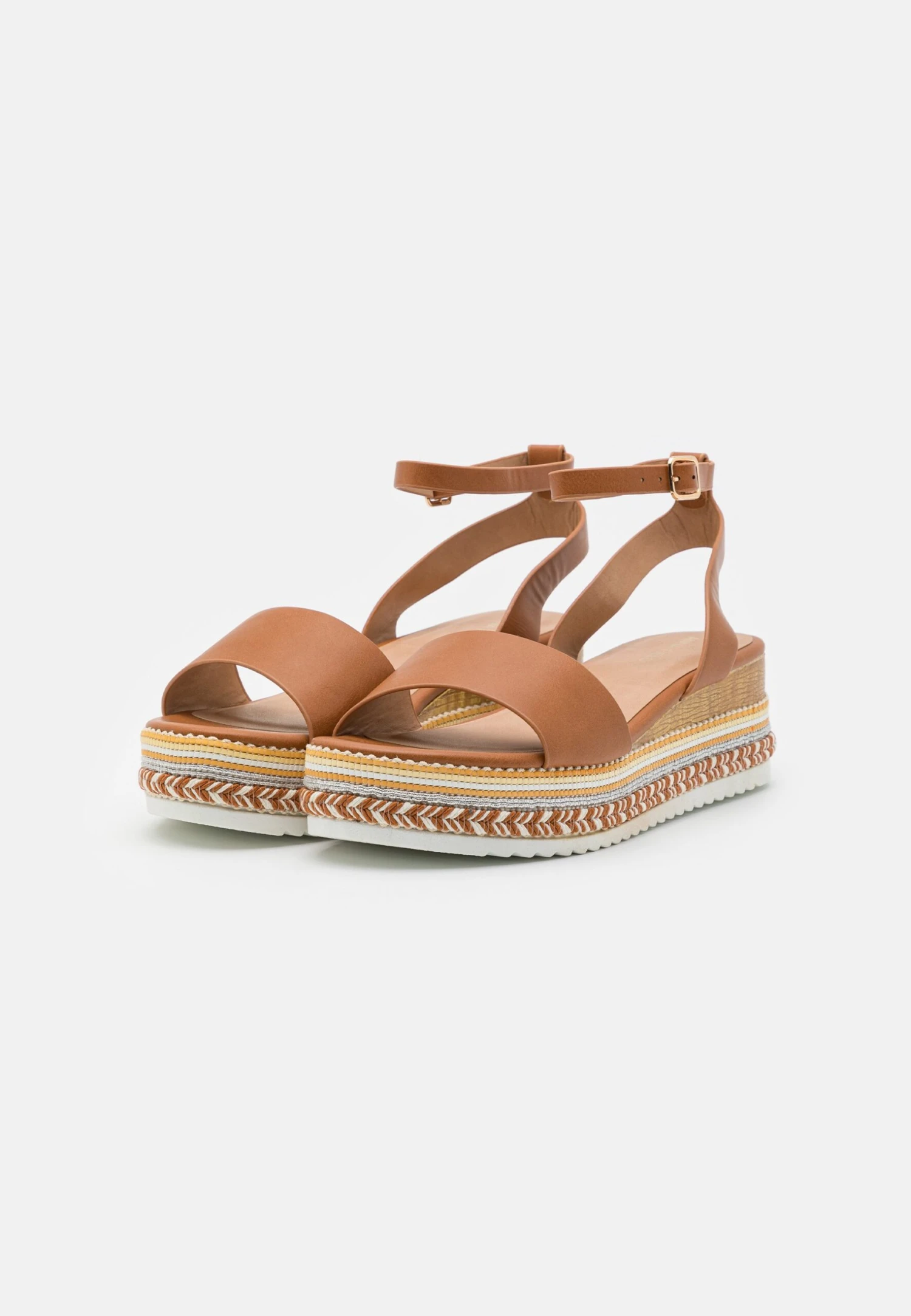 Anna Field Sandalen Met Plateauzool - Cognac 5 Anna Field Sandalen Met Plateauzool - Cognac - Afbeelding 3