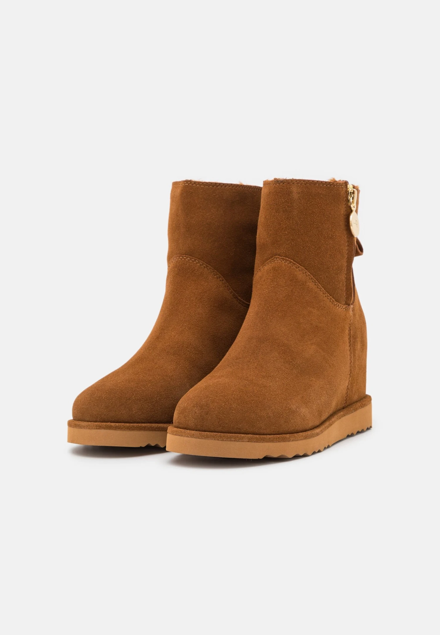 Anna Field Leather Winter Boot - Korte Laarzen - Cognac 5 Anna Field Leather Winter Boot - Korte Laarzen - Cognac - Afbeelding 3