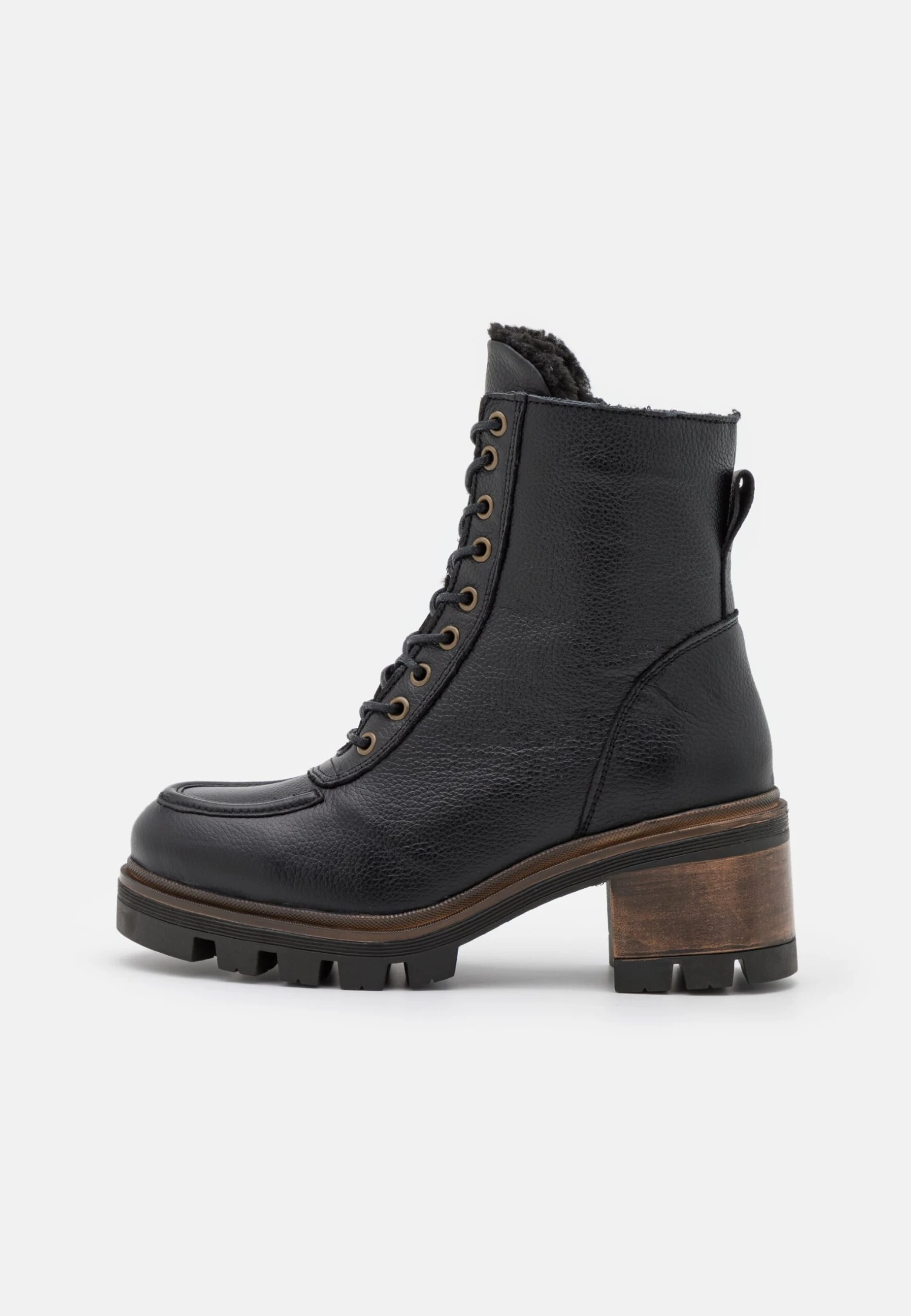 Anna Field Leather Winter Bootie - Snowboots- Black 4 Anna Field Leather Winter Bootie - Snowboots- Black - Afbeelding 2