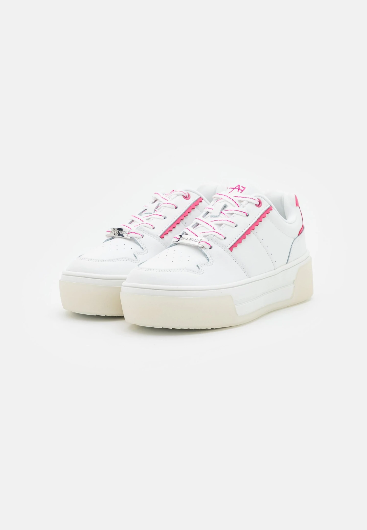 Anna Field Leather - Sneakers Laag - White/Pink 5 Anna Field Leather - Sneakers Laag - White/Pink - Afbeelding 3
