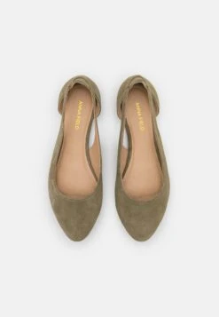 Leather- Ballerina'S - Olive 13 Leather- Ballerina'S - Olive -Anna Field Winkel 8bc75819509841e18f12c3857a548b72