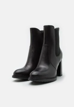 Leather- Enkellaarsjes Met Hoge Hak - Black 10 Leather- Enkellaarsjes Met Hoge Hak - Black -Anna Field Winkel 905be349a0424c6ebaa958778d635f40