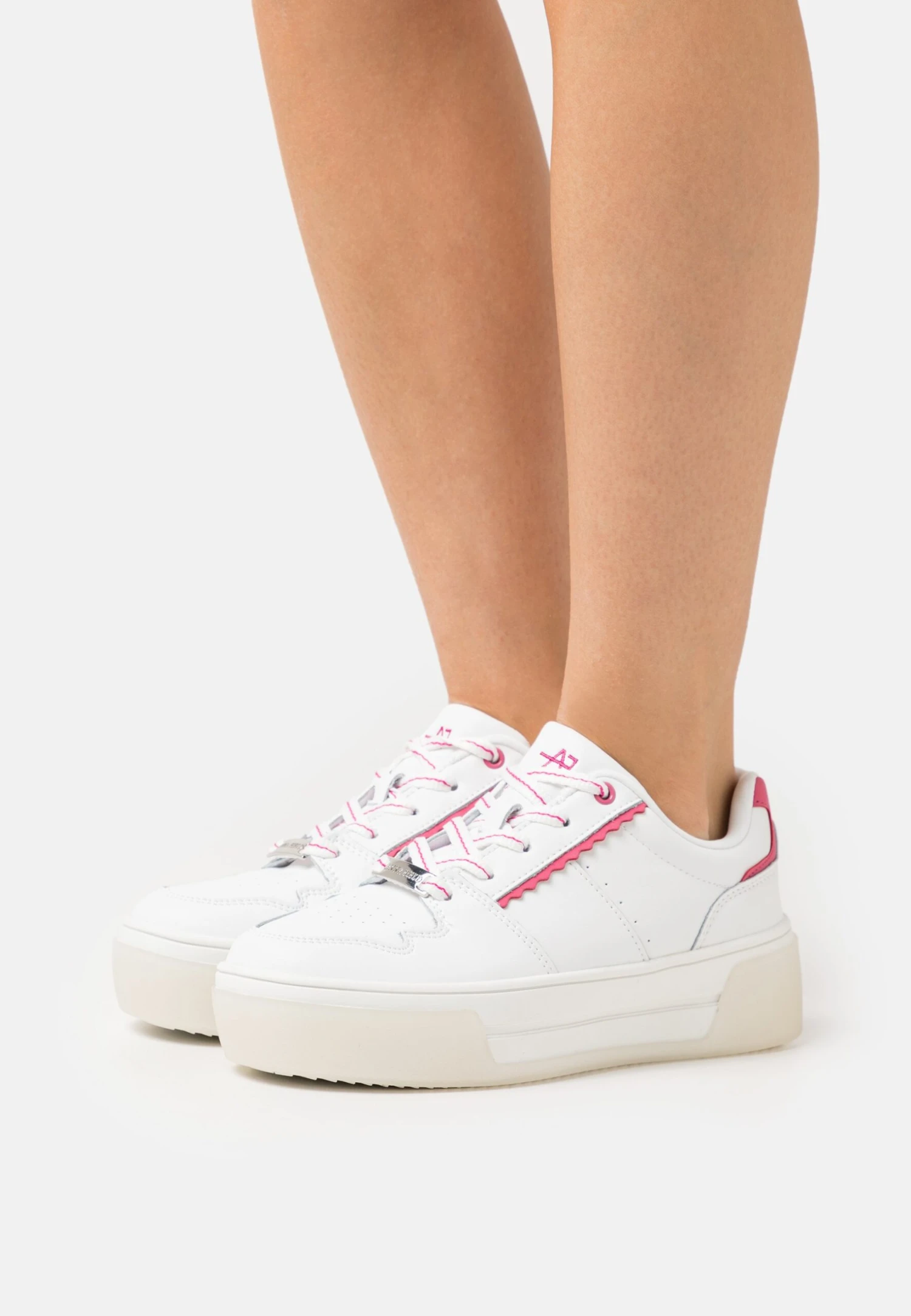 Anna Field Leather - Sneakers Laag - White/Pink 3 Anna Field Leather - Sneakers Laag - White/Pink