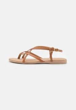 Anna Field Leather- Teensandalen - Cognac -Anna Field Winkel ae27fcc75d124f0f9cb09b18cf1126ab