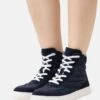 Anna Field Leather - Sneakers Hoog - Dark Blue -Anna Field Winkel bbb9b8cbc0c241ca93873db63d27ca21