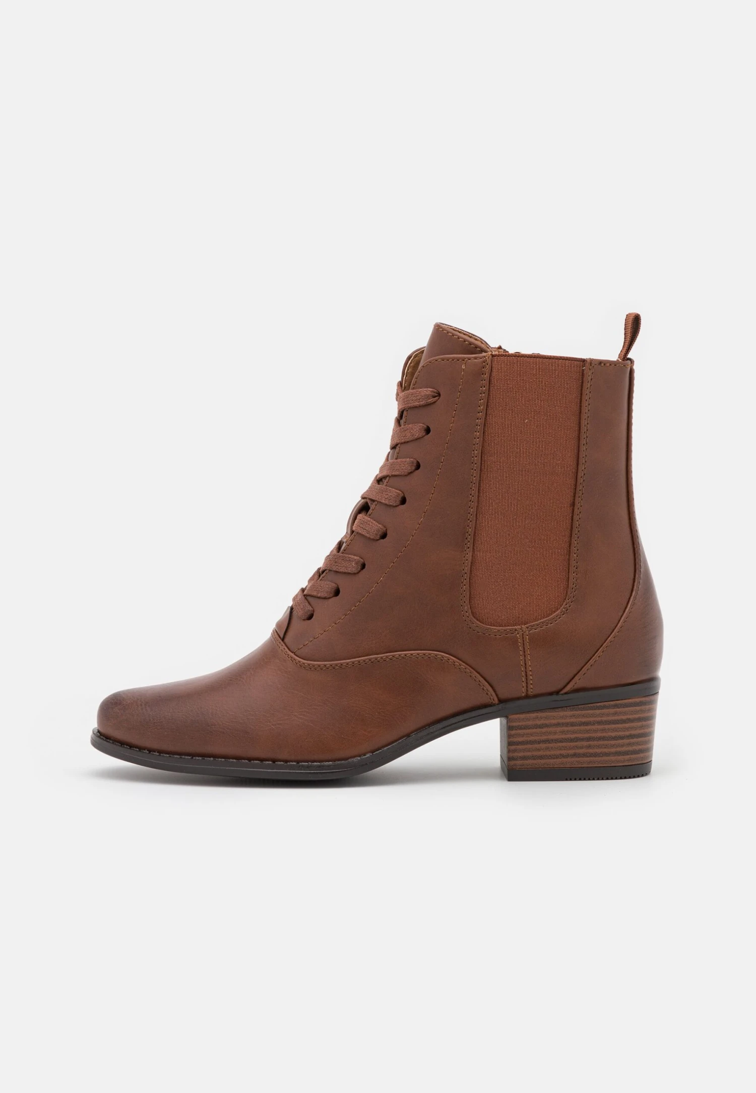 Anna Field Veterboots - Cognac 4 Anna Field Veterboots - Cognac - Afbeelding 2