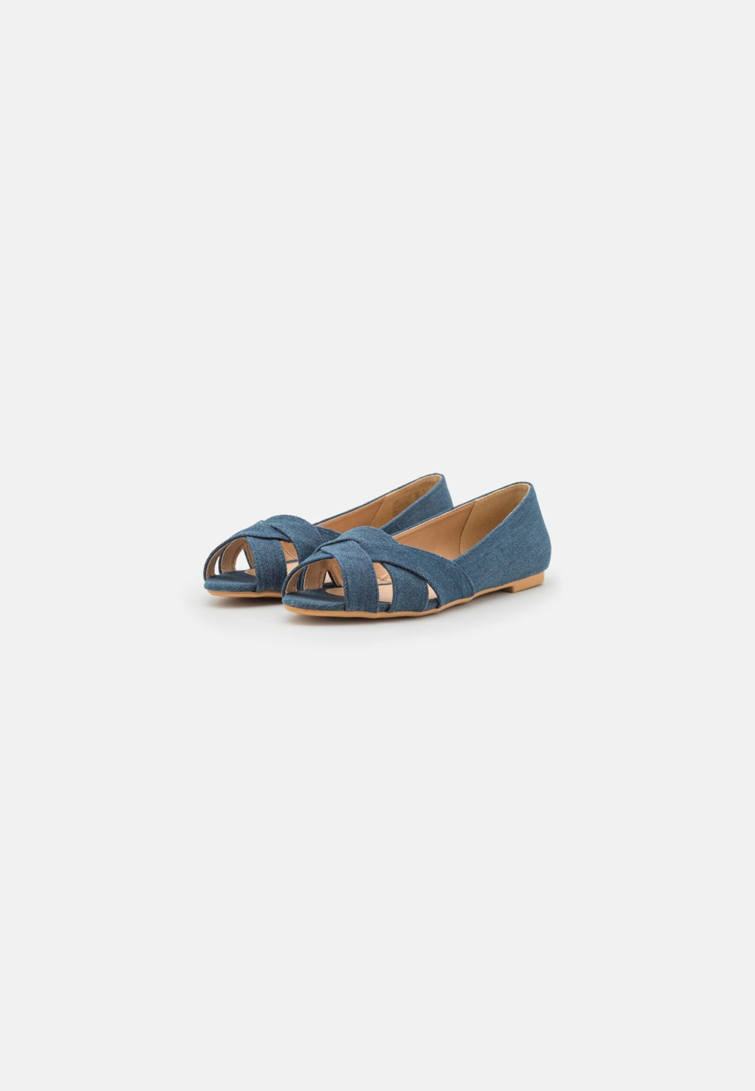 Anna Field Peeptoe Ballerina'S - Blue 5 Anna Field Peeptoe Ballerina'S - Blue - Afbeelding 3