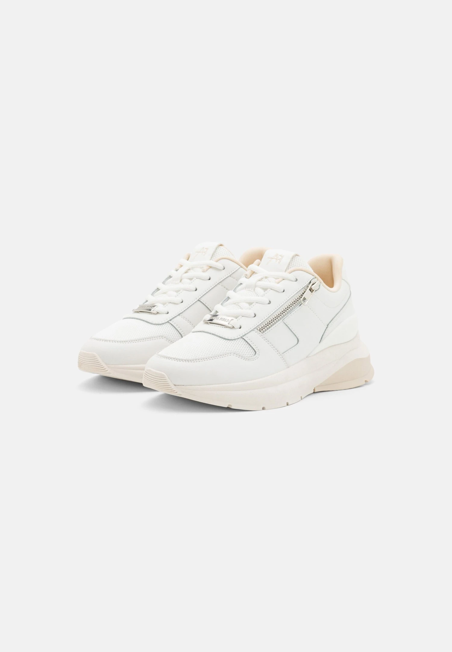 Anna Field Leather- Sneakers Laag - White/Beige 5 Anna Field Leather- Sneakers Laag - White/Beige - Afbeelding 3