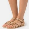 Leather - Sandalen - Gold 2 Leather - Sandalen - Gold -Anna Field Winkel d72e902cc4b34e029d582e5fe2486323