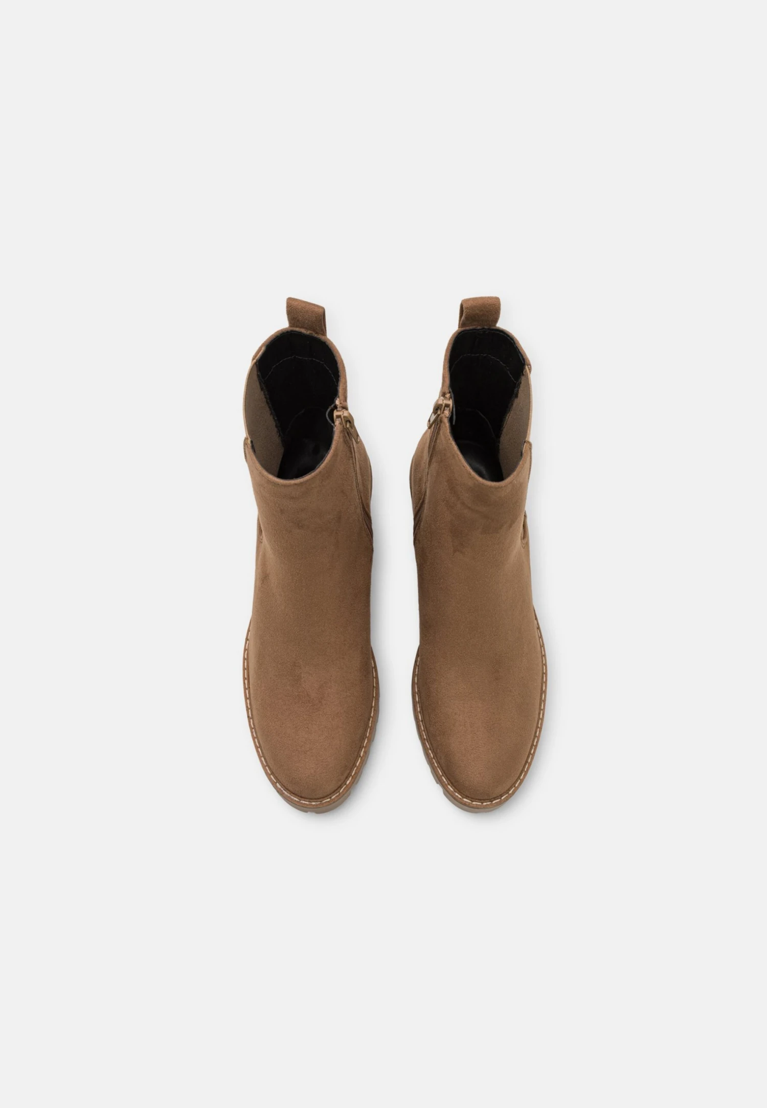 Anna Field Enkellaarsjes Met Plateauzool - Taupe 8 Anna Field Enkellaarsjes Met Plateauzool - Taupe - Afbeelding 6