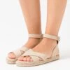 Anna Field Leather - Sandalen Met Plateauzool - Beige -Anna Field Winkel e3f656cf96bf4a54aac777a3e2990c2b