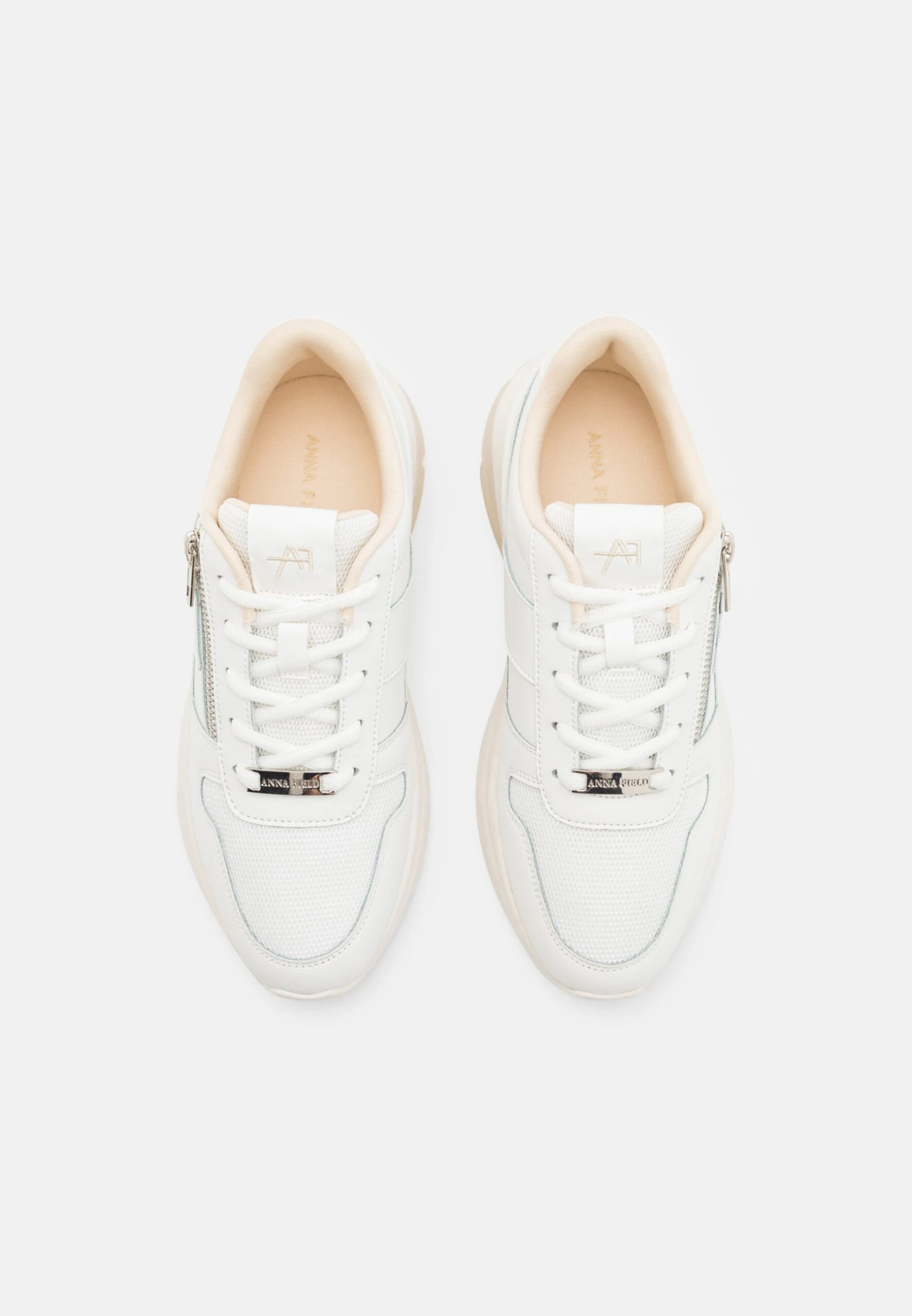 Anna Field Leather- Sneakers Laag - White/Beige 8 Anna Field Leather- Sneakers Laag - White/Beige - Afbeelding 6