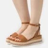 Anna Field Sandalen Met Plateauzool - Cognac -Anna Field Winkel f44d0b9848ca4b83b66941485090118f