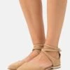 Anna Field Leather- Ballerina'S Met Enkelbandjes - Beige -Anna Field Winkel f732f22bcf274d0cb4246fed17d08966