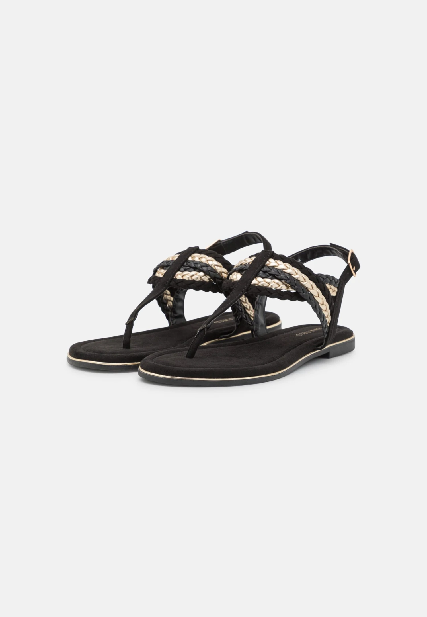 Anna Field Teensandalen - Black/Gold 5 Anna Field Teensandalen - Black/Gold - Afbeelding 3