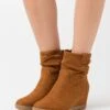 Anna Field Winter Boot - Enkellaarsjes Met Sleehak - Cognac -Anna Field Winkel fddac925efcf4f7e8cd42984a29b6b6e